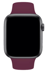 Apple Watch Uyumlu Silikon Spor Kordon Mürdüm