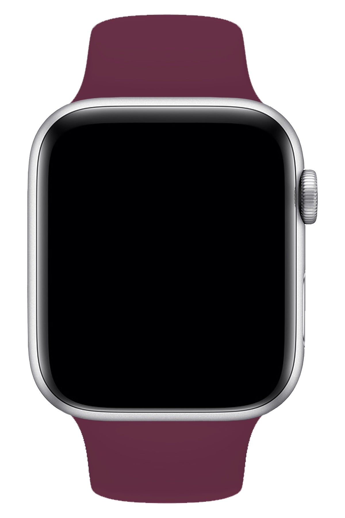 Apple Watch Uyumlu Silikon Spor Kordon Mürdüm  bikordon