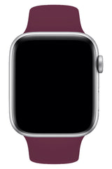 Apple Watch Uyumlu Silikon Spor Kordon Mürdüm