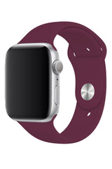 Apple Watch Uyumlu Silikon Spor Kordon Mürdüm