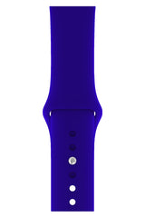 Apple Watch Uyumlu Silikon Spor Kordon Koyu Mavi