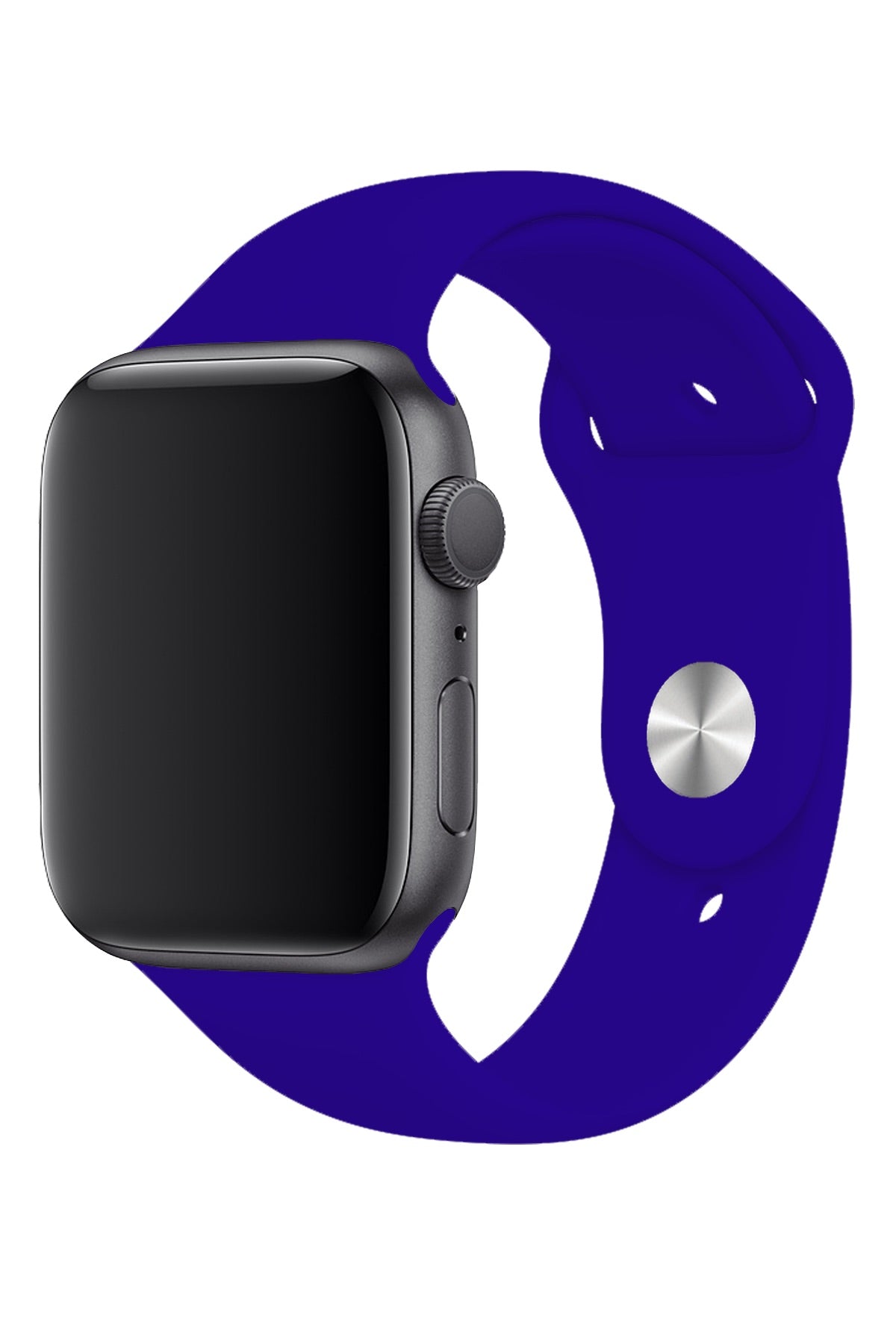 Apple Watch Uyumlu Silikon Spor Kordon Koyu Mavi  bikordon