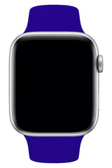 Apple Watch Uyumlu Silikon Spor Kordon Koyu Mavi