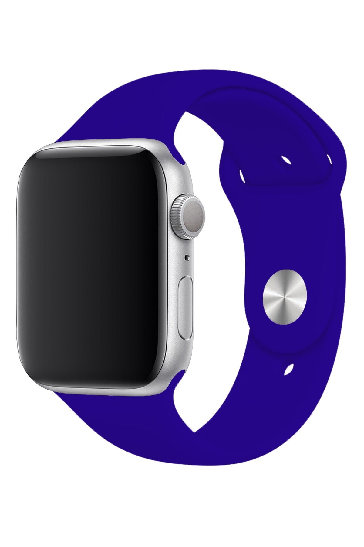 Apple Watch Uyumlu Silikon Spor Kordon Koyu Mavi  bikordon