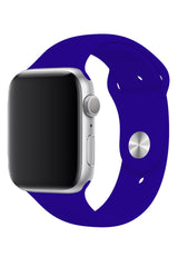 Apple Watch Uyumlu Silikon Spor Kordon Koyu Mavi