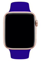 Apple Watch Uyumlu Silikon Spor Kordon Koyu Mavi