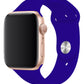 Apple Watch Uyumlu Silikon Spor Kordon Koyu Mavi