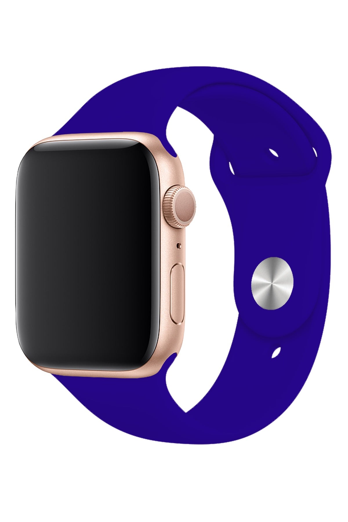 Apple Watch Uyumlu Silikon Spor Kordon Koyu Mavi  bikordon