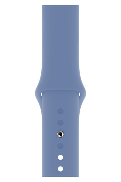 Apple Watch Uyumlu Silikon Spor Kordon Kristal Mavi