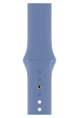 Apple Watch Uyumlu Silikon Spor Kordon Kristal Mavi  bikordon