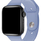 Apple Watch Uyumlu Silikon Spor Kordon Kristal Mavi  bikordon