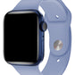 Apple Watch Uyumlu Silikon Spor Kordon Kristal Mavi  bikordon