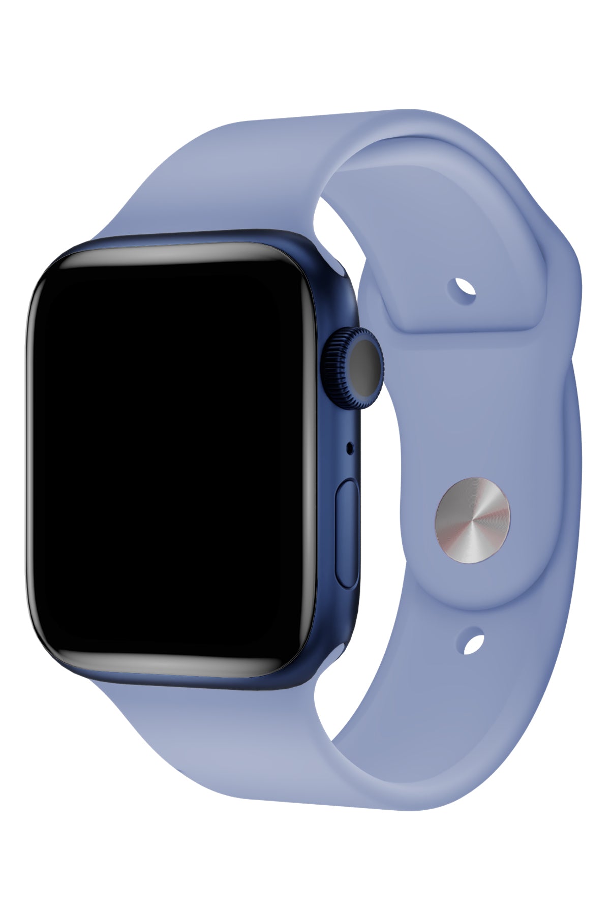 Apple Watch Uyumlu Silikon Spor Kordon Kristal Mavi  bikordon
