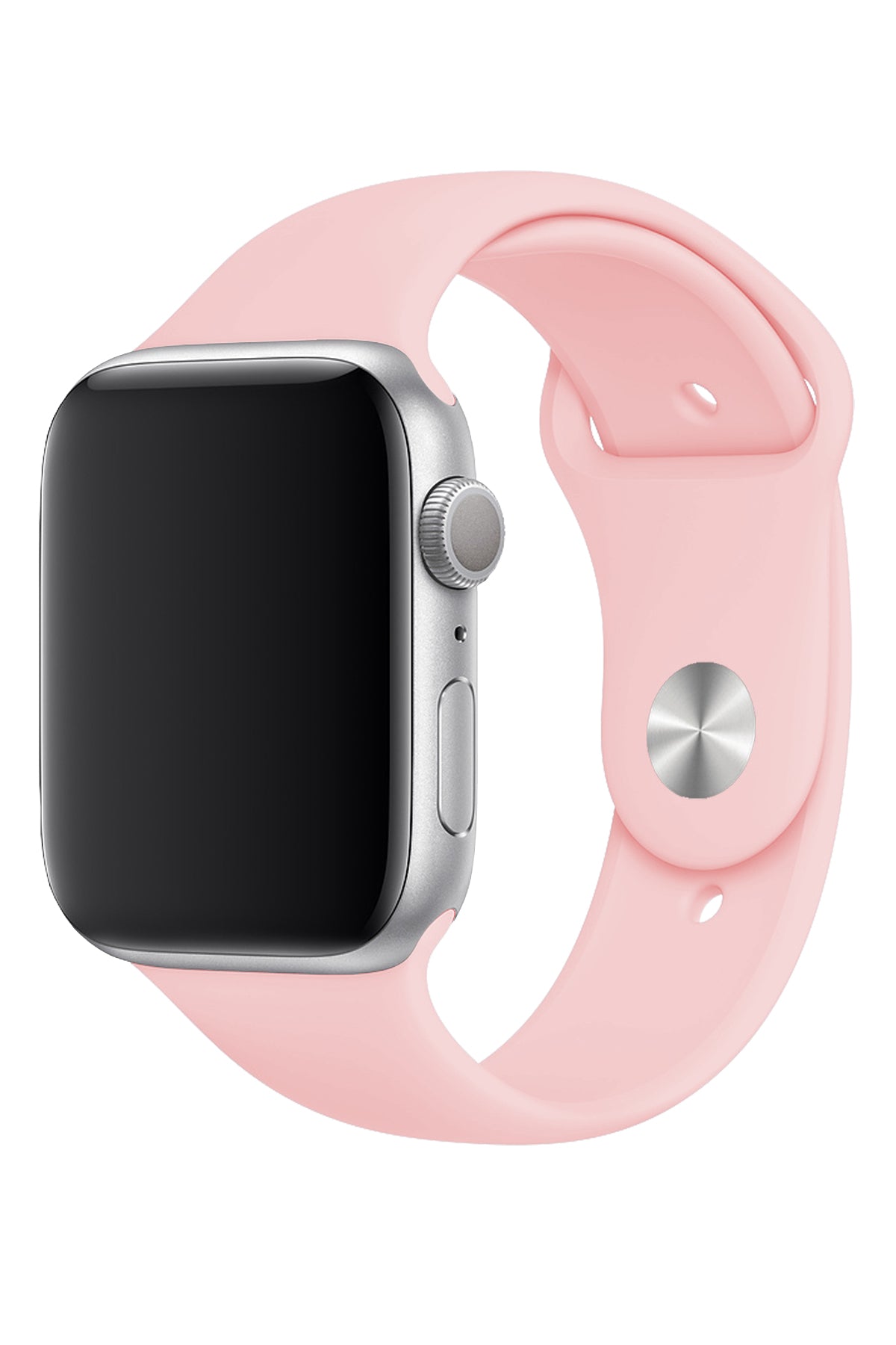 Apple Watch Uyumlu Silikon Spor Kordon Kum Pembe  bikordon