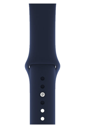 Apple Watch Uyumlu Silikon Spor Kordon Lacivert  bikordon