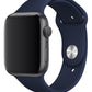 Apple Watch Uyumlu Silikon Spor Kordon Lacivert  bikordon