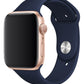 Apple Watch Uyumlu Silikon Spor Kordon Lacivert  bikordon