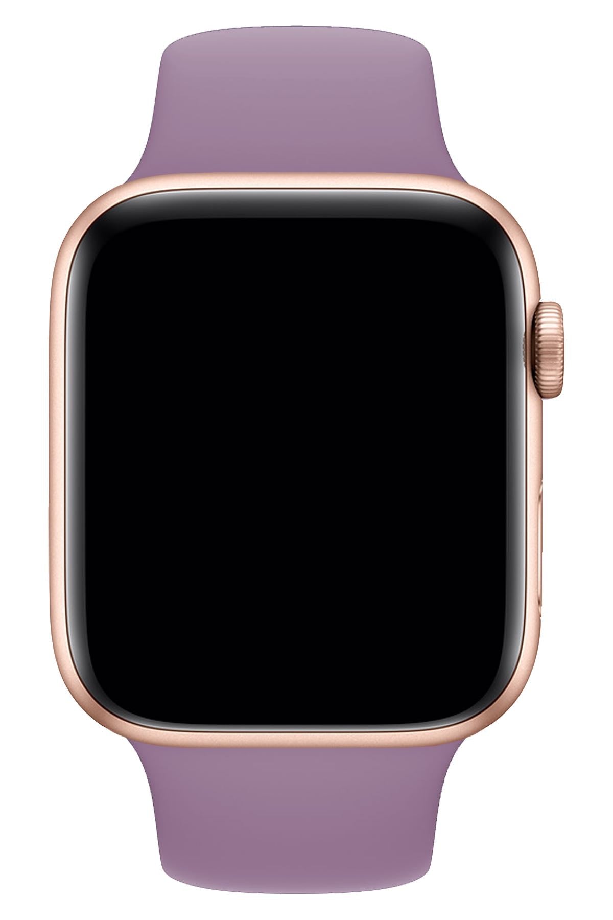 Apple Watch Uyumlu Silikon Spor Kordon Lavanta  bikordon
