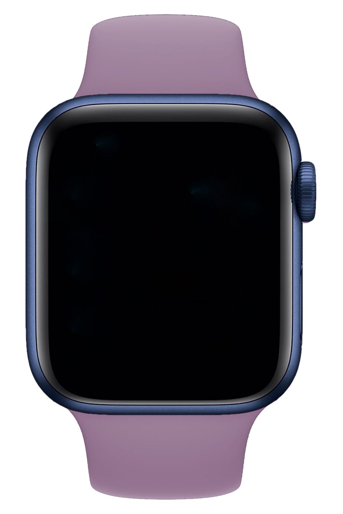 Apple Watch Uyumlu Silikon Spor Kordon Lavanta  bikordon