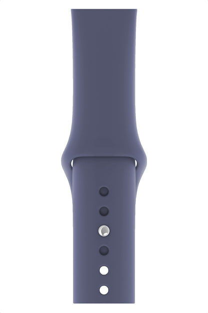 Apple Watch Uyumlu Silikon Spor Kordon Lavanta Gri  bikordon