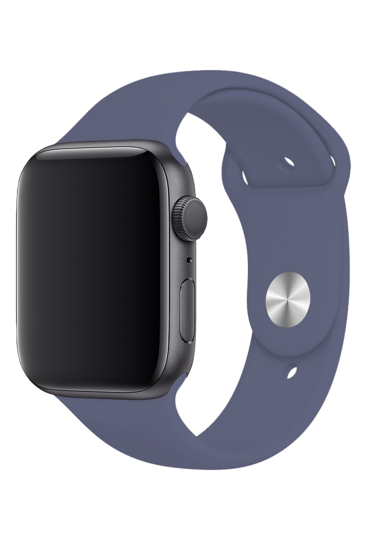 Apple Watch Uyumlu Silikon Spor Kordon Lavanta Gri  bikordon