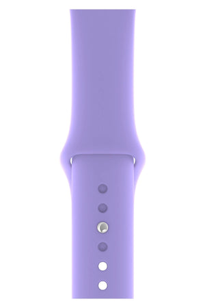Apple Watch Uyumlu Silikon Spor Kordon Mauve  bikordon