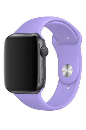Apple Watch Uyumlu Silikon Spor Kordon Mauve  bikordon
