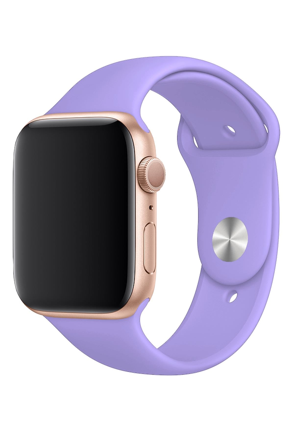 Apple Watch Uyumlu Silikon Spor Kordon Mauve  bikordon