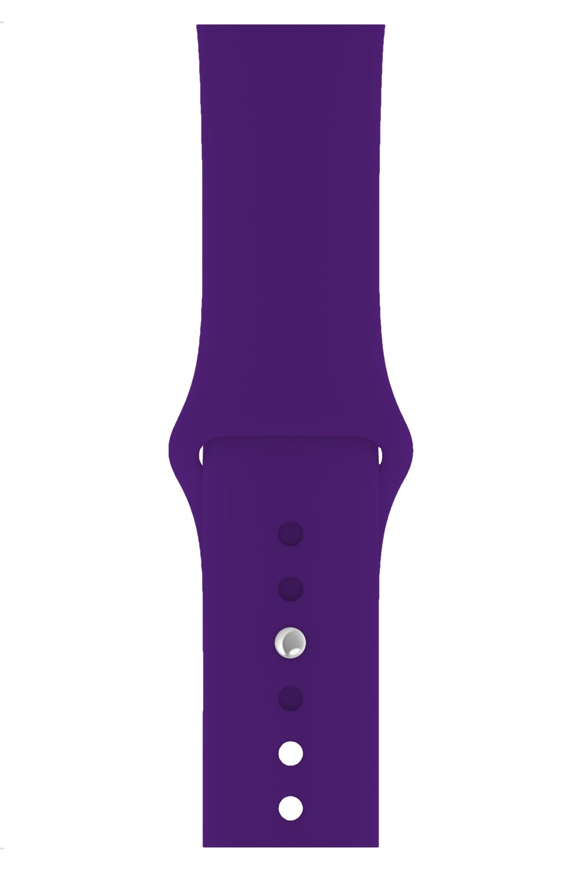 Apple Watch Uyumlu Silikon Spor Kordon Mor  bikordon