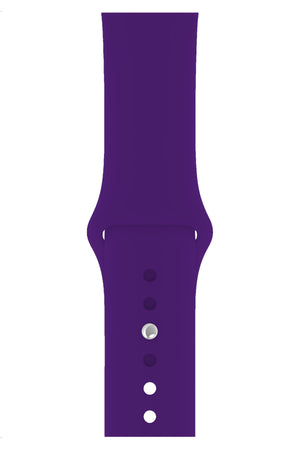 Apple Watch Compatible Silicone Sport Band Purple 