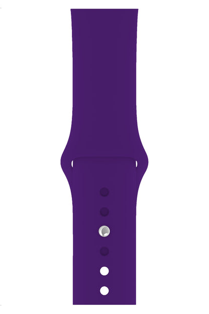Apple Watch Uyumlu Silikon Spor Kordon Mor  bikordon