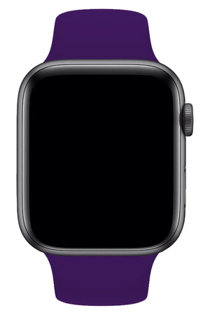 Apple Watch Compatible Silicone Sport Band Purple 