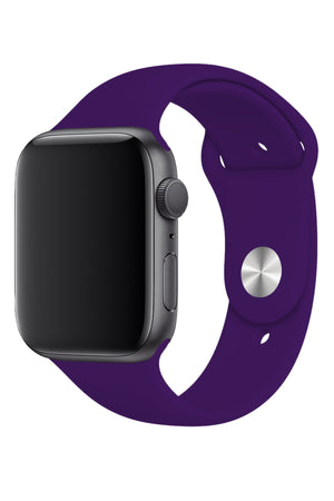 Apple Watch Uyumlu Silikon Spor Kordon Mor  bikordon