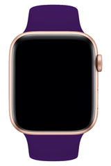 Apple Watch Uyumlu Silikon Spor Kordon Mor