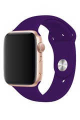 Apple Watch Uyumlu Silikon Spor Kordon Mor