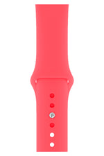 Apple Watch Uyumlu Silikon Spor Kordon Nar Çiçeği  bikordon