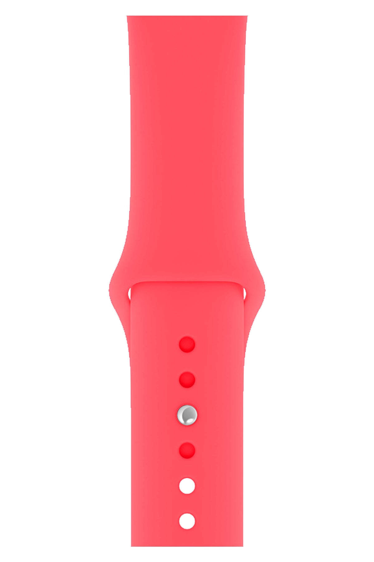 Apple Watch Uyumlu Silikon Spor Kordon Nar Çiçeği  bikordon