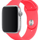 Apple Watch Uyumlu Silikon Spor Kordon Nar Çiçeği
