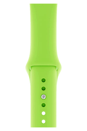 Apple Watch Uyumlu Silikon Spor Kordon Neon Yeşil  bikordon