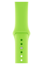 Apple Watch Uyumlu Silikon Spor Kordon Neon Yeşil  bikordon