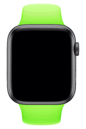 Apple Watch Compatible Silicone Sport Band Neon Green 