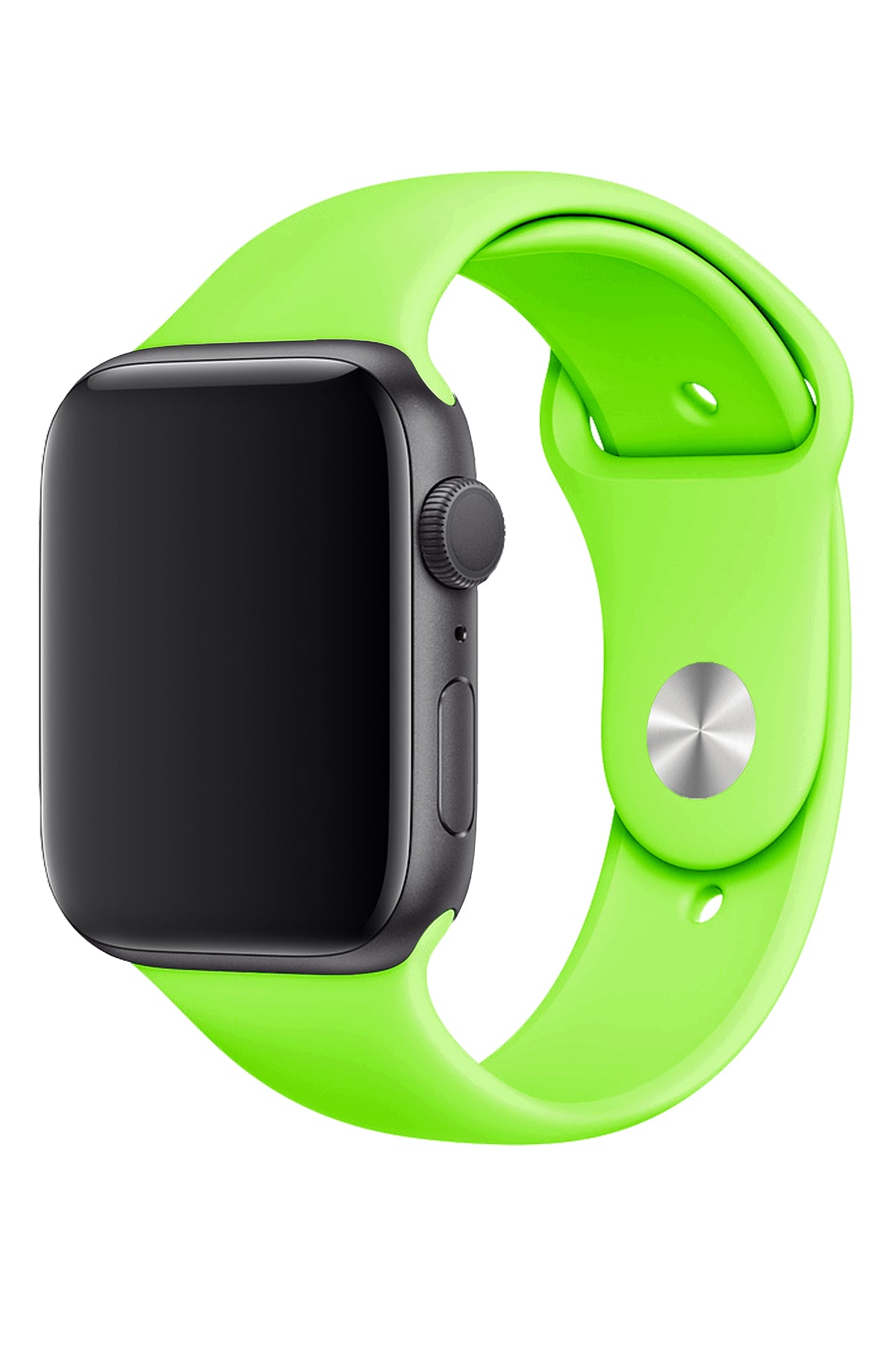 Apple Watch Uyumlu Silikon Spor Kordon Neon Yeşil  bikordon