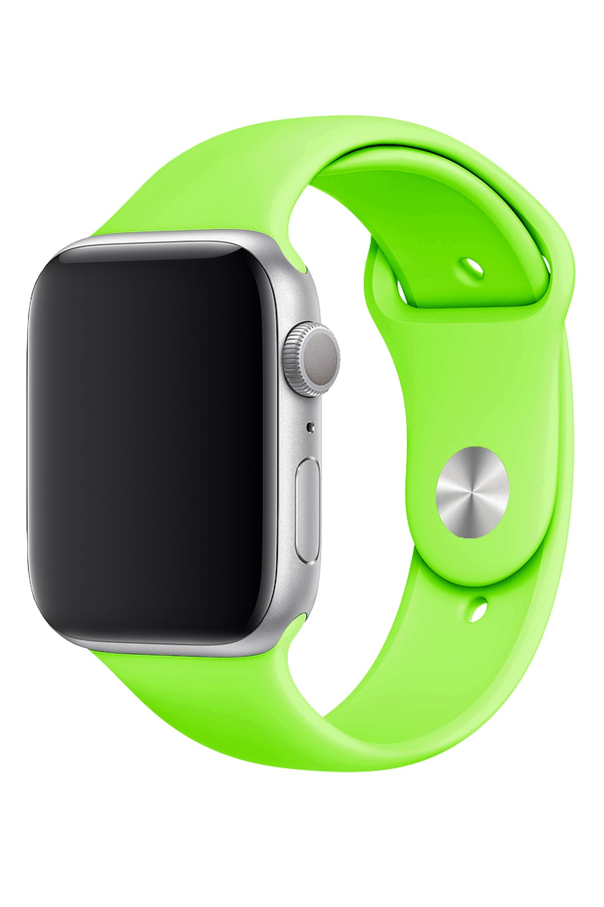 Apple Watch Uyumlu Silikon Spor Kordon Neon Yeşil  bikordon