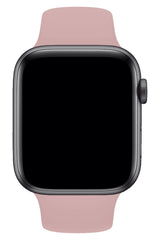 Apple Watch Uyumlu Silikon Spor Kordon Orta Pembe