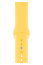 Apple Watch Uyumlu Silikon Spor Kordon Pastel Sarı  bikordon