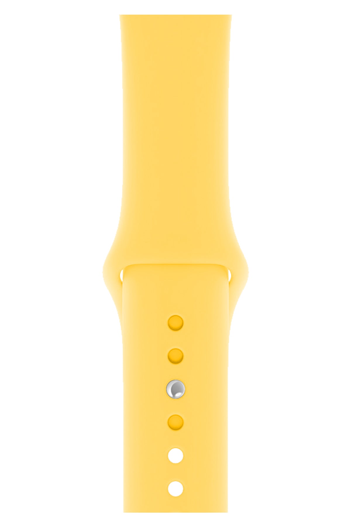 Apple Watch Uyumlu Silikon Spor Kordon Pastel Sarı  bikordon