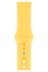 Apple Watch Uyumlu Silikon Spor Kordon Pastel Sarı