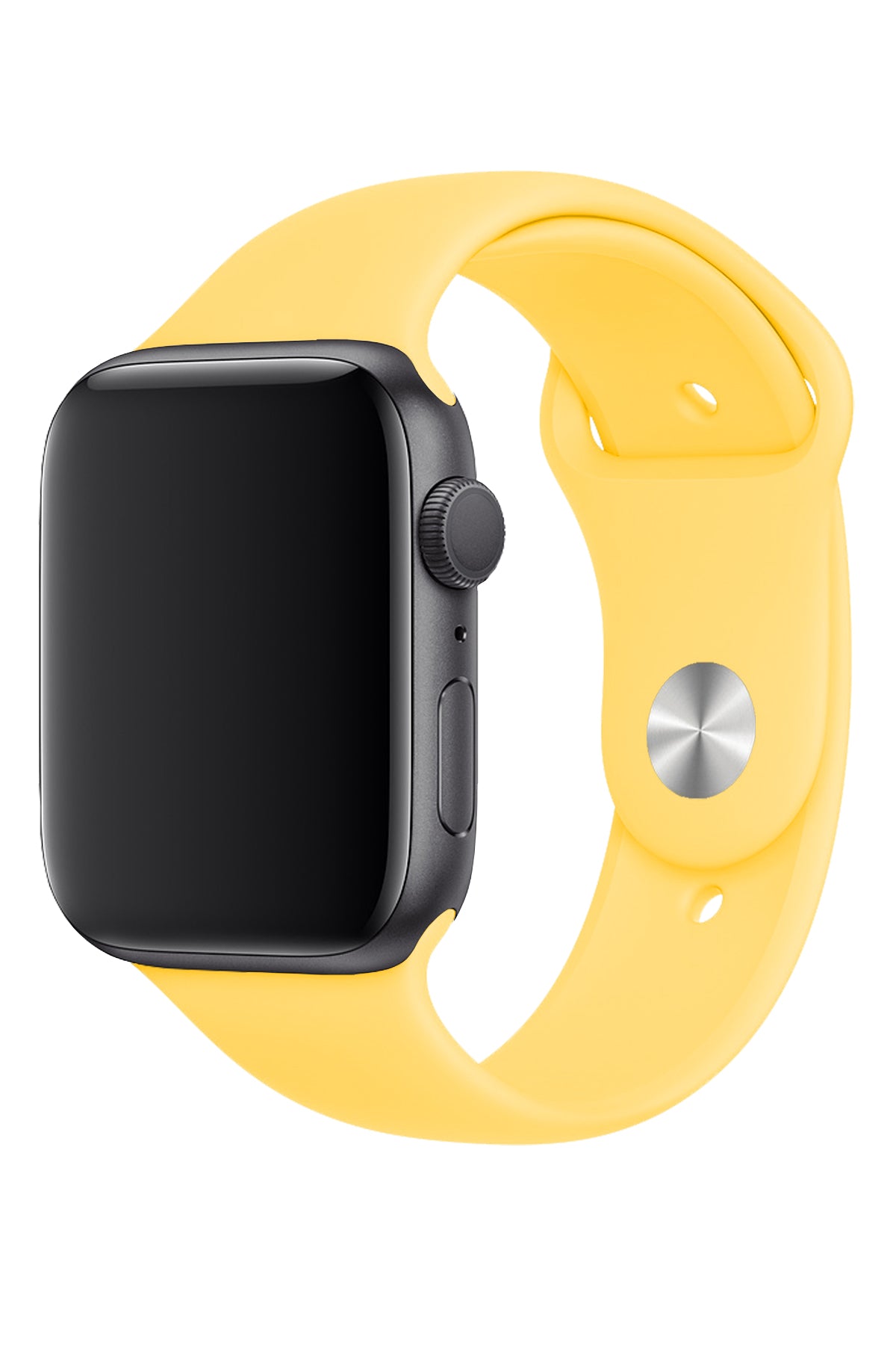 Apple Watch Uyumlu Silikon Spor Kordon Pastel Sarı  bikordon