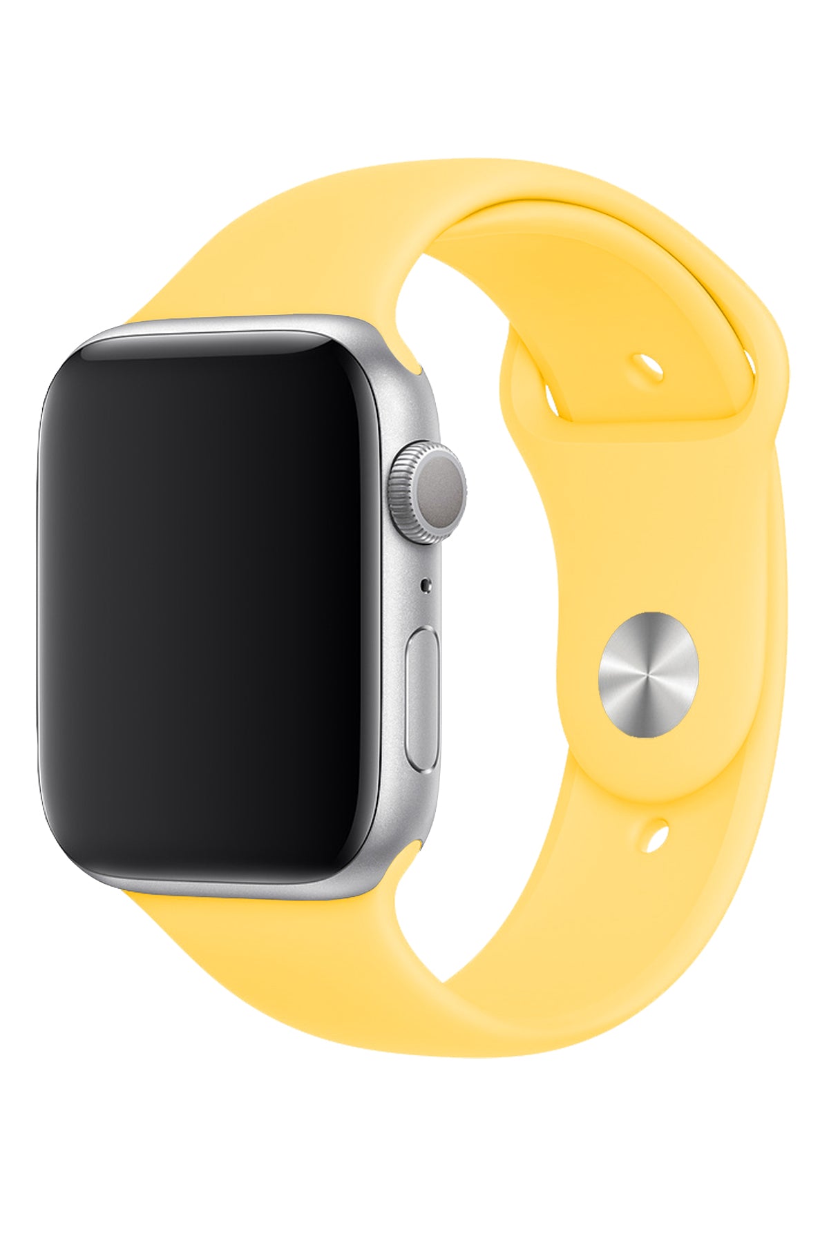 Apple Watch Uyumlu Silikon Spor Kordon Pastel Sarı  bikordon