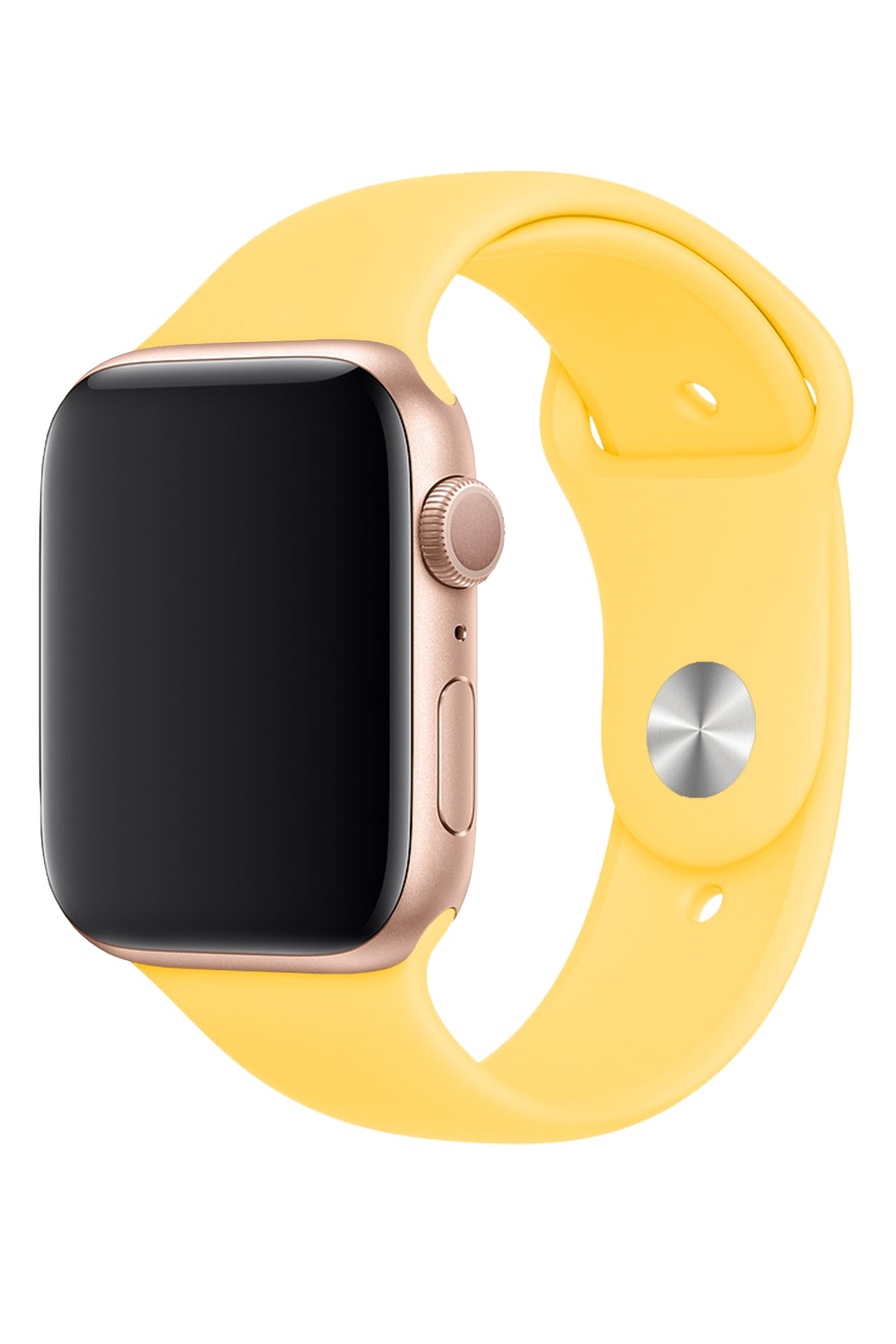 Apple Watch Uyumlu Silikon Spor Kordon Pastel Sarı  bikordon